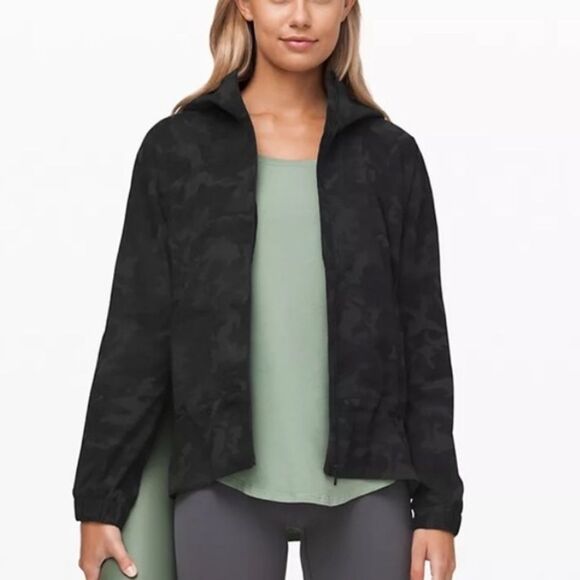 Lululemon Pack It Up Jacket 'Incognito Camo Black/Grey' Lightweight Size 6/Small - Picture 13 of 14